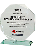 Award Redhat 2022 - Info Quest Technologies